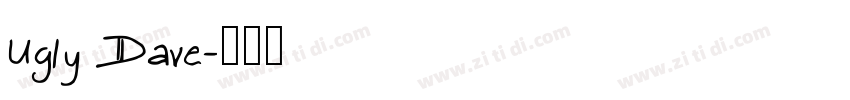 Ugly Dave字体转换